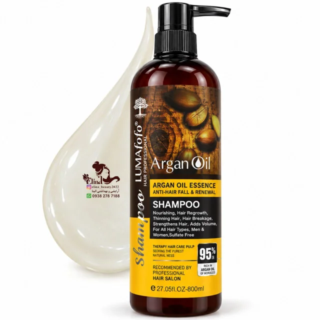 شامپو آرگان مدل Anti-Hair Fall & Renewal حجم 800 میل لوما فوفو_LUMAfofo